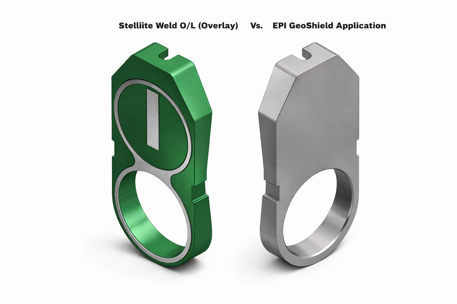 EPI GeoShield vs Stellite Weld Overlay gate comparison
